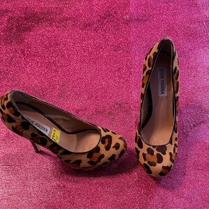 Steve Madden Brown Leopard Heels